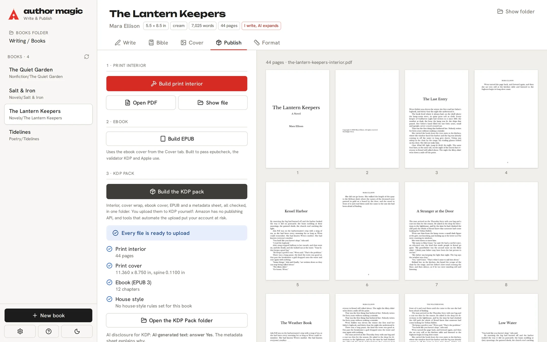 Completed KDP publishing pack